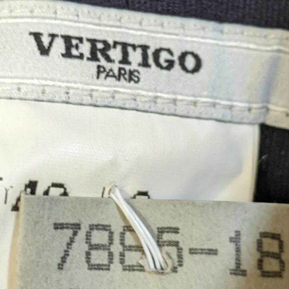 Vertigo Paris Blue Pants with Floral Embroidery Waist - Picture 2 of 2